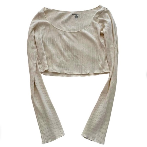 Brandy Melville Mckenna Eyelet Crop Top - Picture 1 of 2